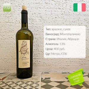 Обзор и отзыв Terre degli Eremi Montepulciano d’Abruzzo DOP