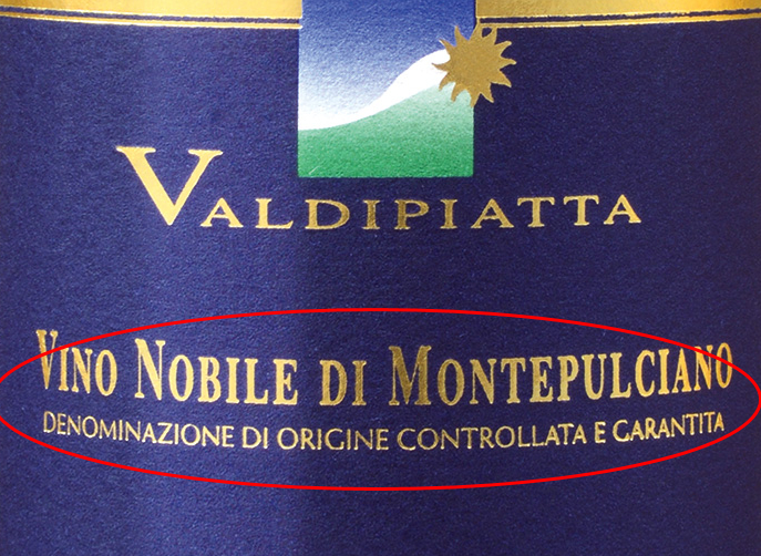 Ищите на этикетке: Vino Nobile di Montepulciano DOCG