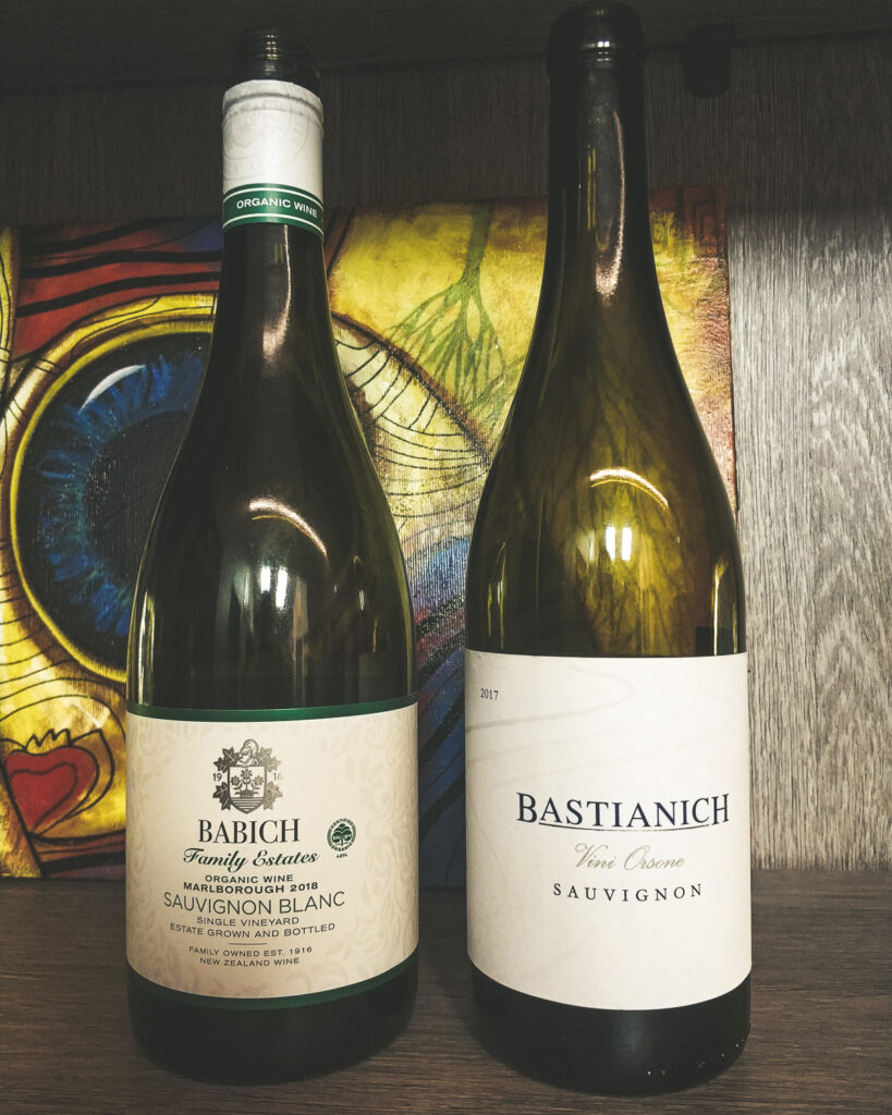 Babich Wines, «Family Estates» Headwaters Organic Sauvignon Blanc 2018 vs Bastianich, «Vigne Orsone» Sauvignon, Friuli Colli Orientali DOC