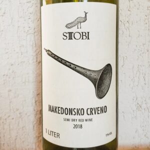 Обзор на вино Stobi Makedonsko Crveno, 2018 красное полусухое