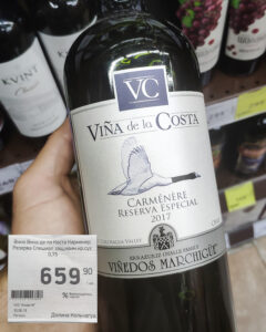 Обзор Viña de La Costa Reserva Especial Carmenère