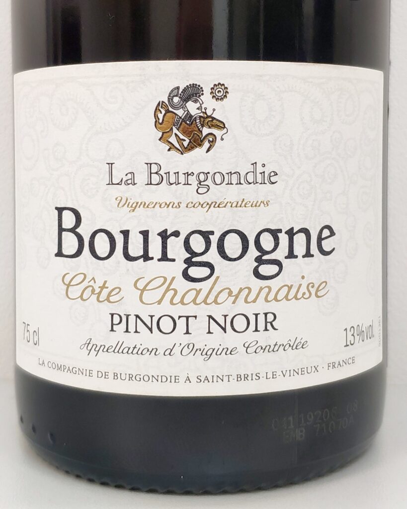 Обзор и отзыв на вино La Burgondie Bourgogne Côte Chalonnaise Pinot Noir