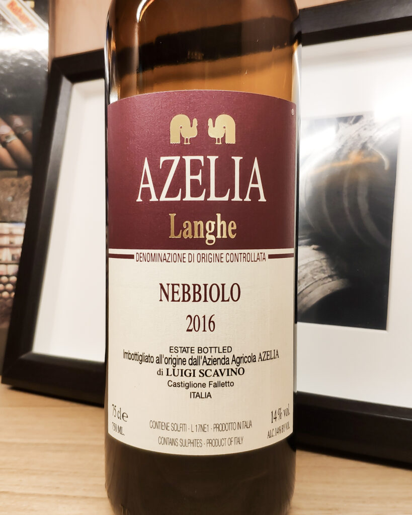 Обзор и отзыв на вино Nebbiolo Langhe DOC Azelia