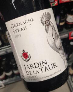 Отзыв на вино Jardin de la Taur Grenache Syrah, 2018