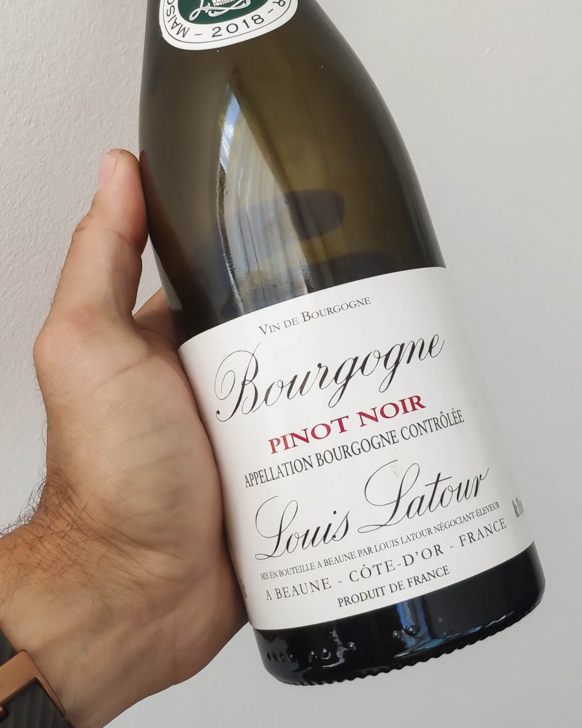 Отзыв на вино Louis Latour Pinot Noir Bourgogne, 2018