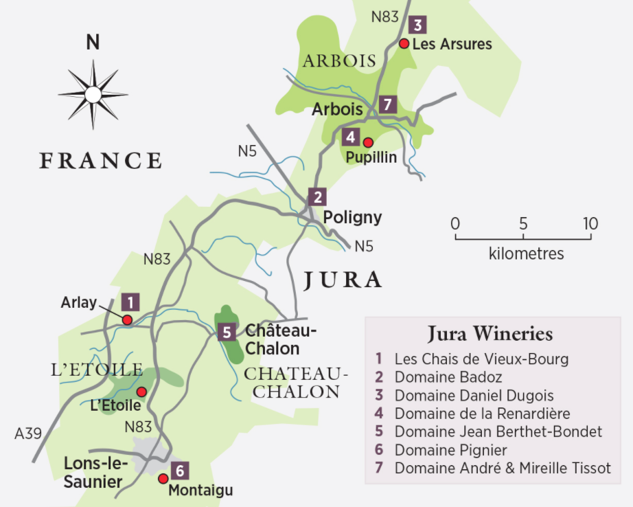 Жюра, Франция, винный регион